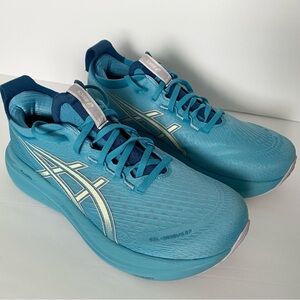 ASICS Women's GEL-NIMBUS 27 Running Shoes Stillwater Blue Sz 9.5